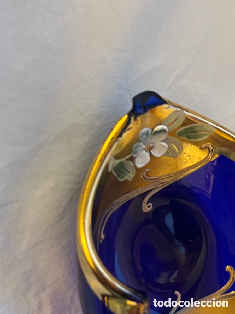 Antig&uuml;edades: Cuenco de cristal de Murano pintado a mano - Foto 10