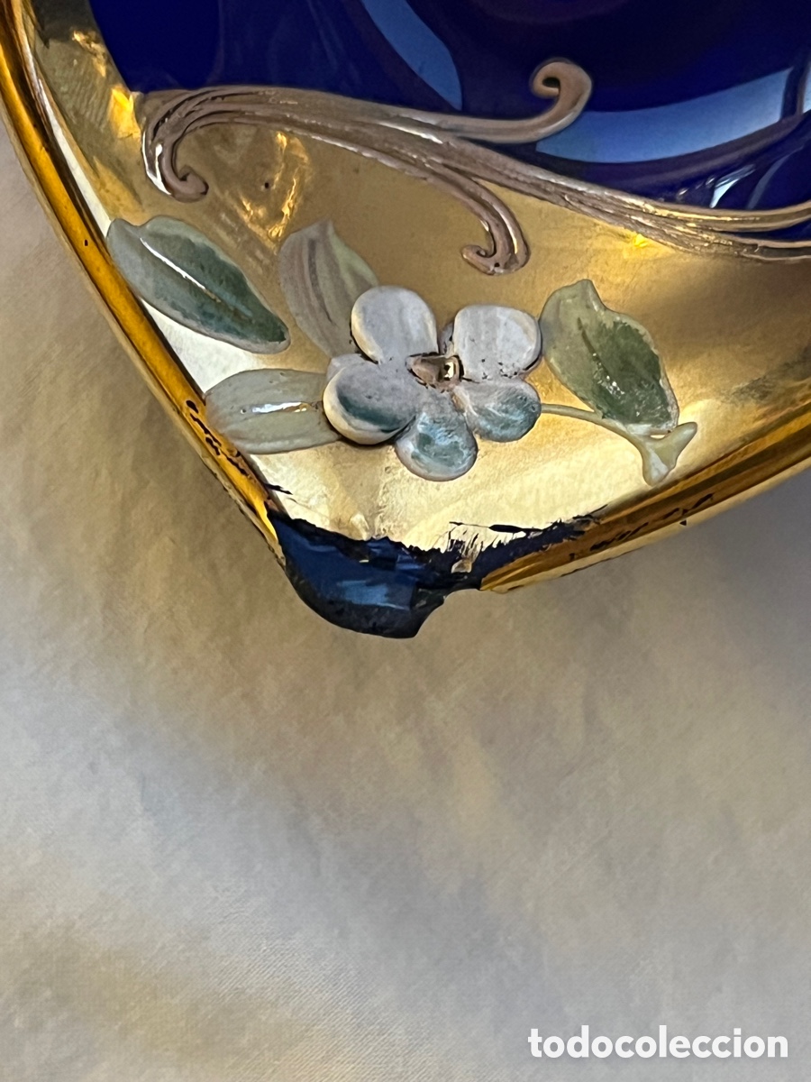Antig&uuml;edades: Cuenco de cristal de Murano pintado a mano - Foto 11
