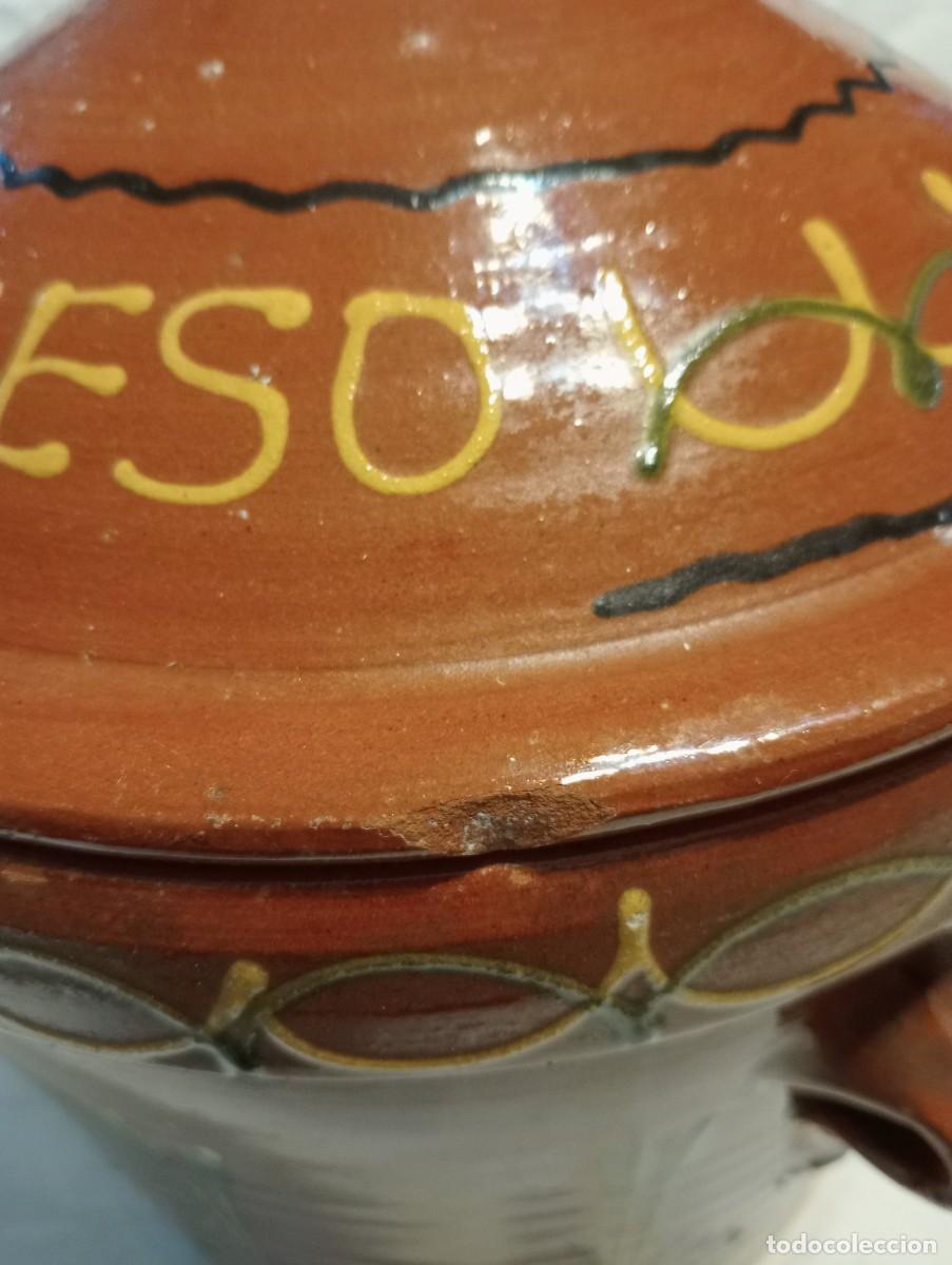 Antig&uuml;edades: ORZA DE BARRO PARA GUARDAR QUESO - Foto 11