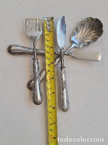 Antig&uuml;edades: Servicio de postre plata XIX - Foto 12