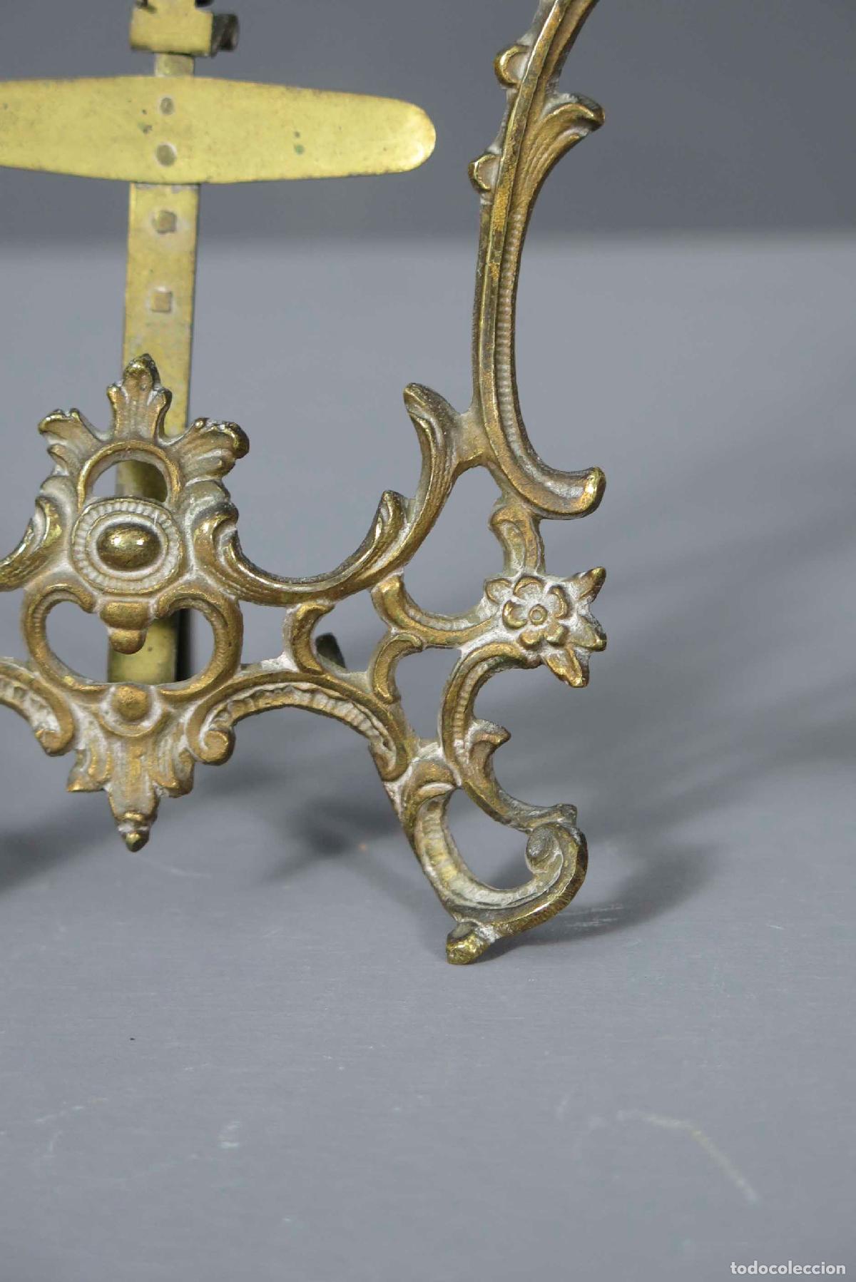 Antig&uuml;edades: MARCO DE MADERA DE BRONCE DOARADO. HACIA 1890 - Foto 3