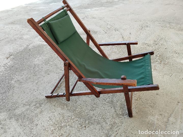 Antig&uuml;edades: sill&oacute;n plegable camping - Foto 4