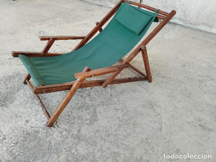 Antig&uuml;edades: sill&oacute;n plegable camping - Foto 5