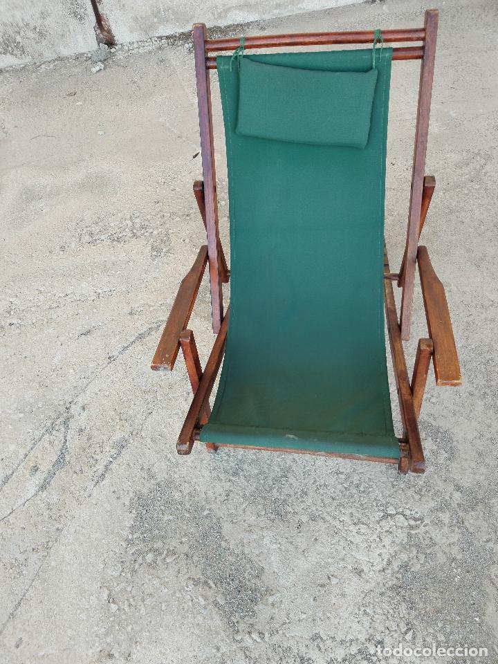 Antig&uuml;edades: sill&oacute;n plegable camping - Foto 6