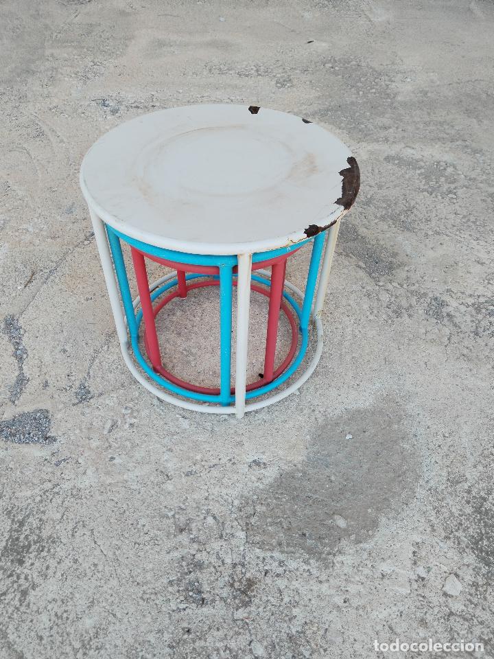 Antig&uuml;edades: set 3 mesas jardin - Foto 2