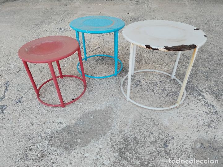 Antig&uuml;edades: set 3 mesas jardin - Foto 4