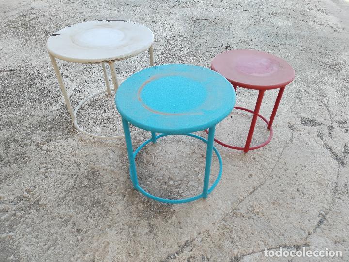 Antig&uuml;edades: set 3 mesas jardin - Foto 5