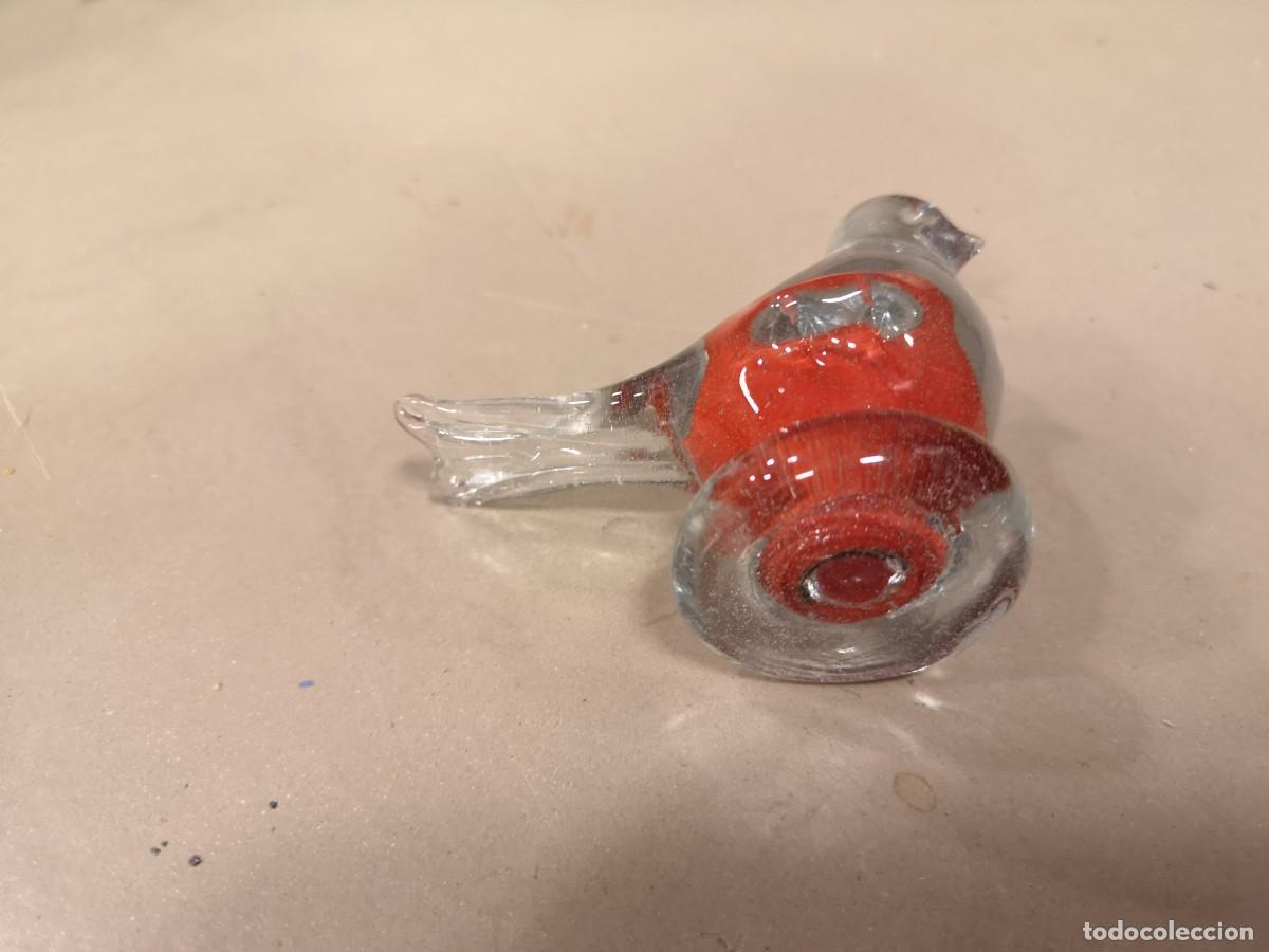 Antig&uuml;edades: Pajaro en cristal de murano soplado. - Foto 4