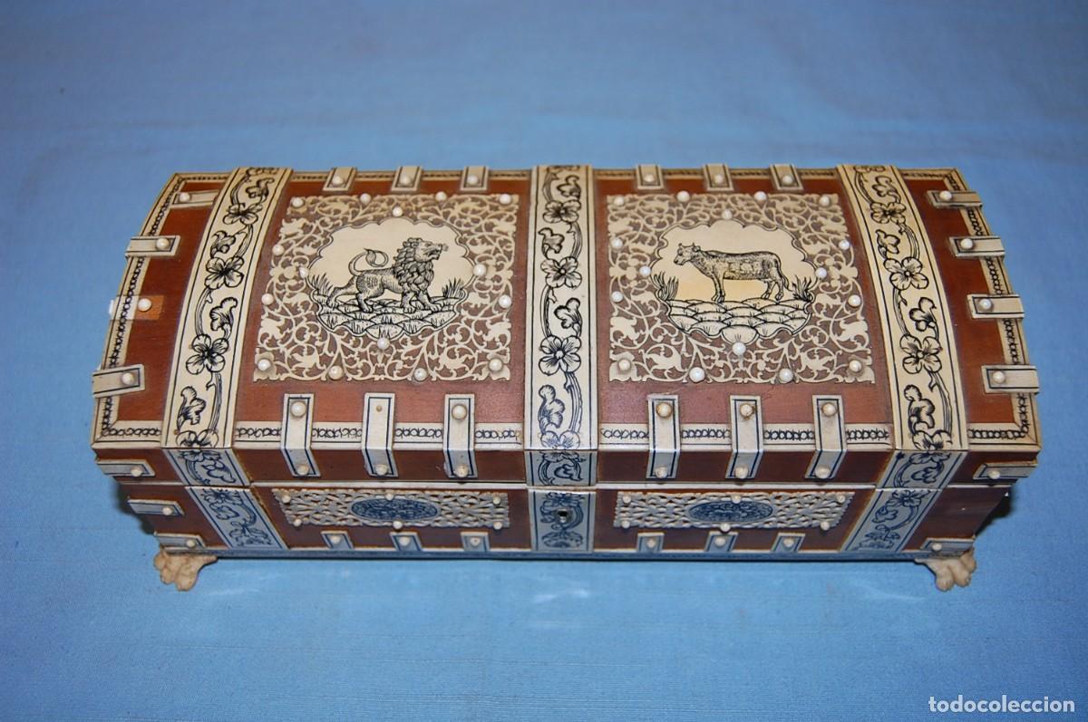 Antig&uuml;edades: CAJA ANGLO-INDIA COLONIAL - Foto 2