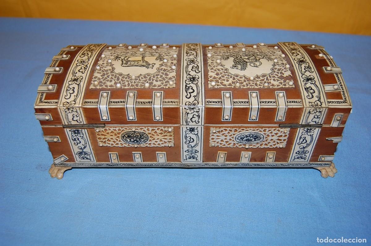 Antig&uuml;edades: CAJA ANGLO-INDIA COLONIAL - Foto 5