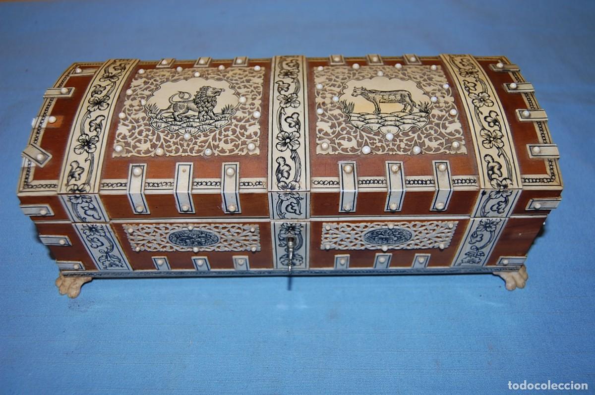 Antig&uuml;edades: CAJA ANGLO-INDIA COLONIAL - Foto 7