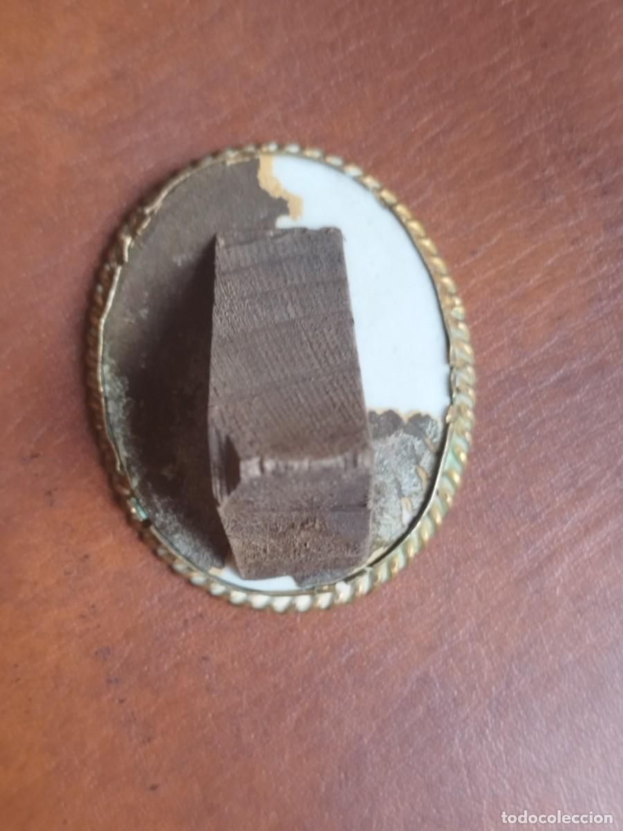 Antig&uuml;edades: Antiguo Esmalte Religioso Rostro de la Virgen - - Foto 8