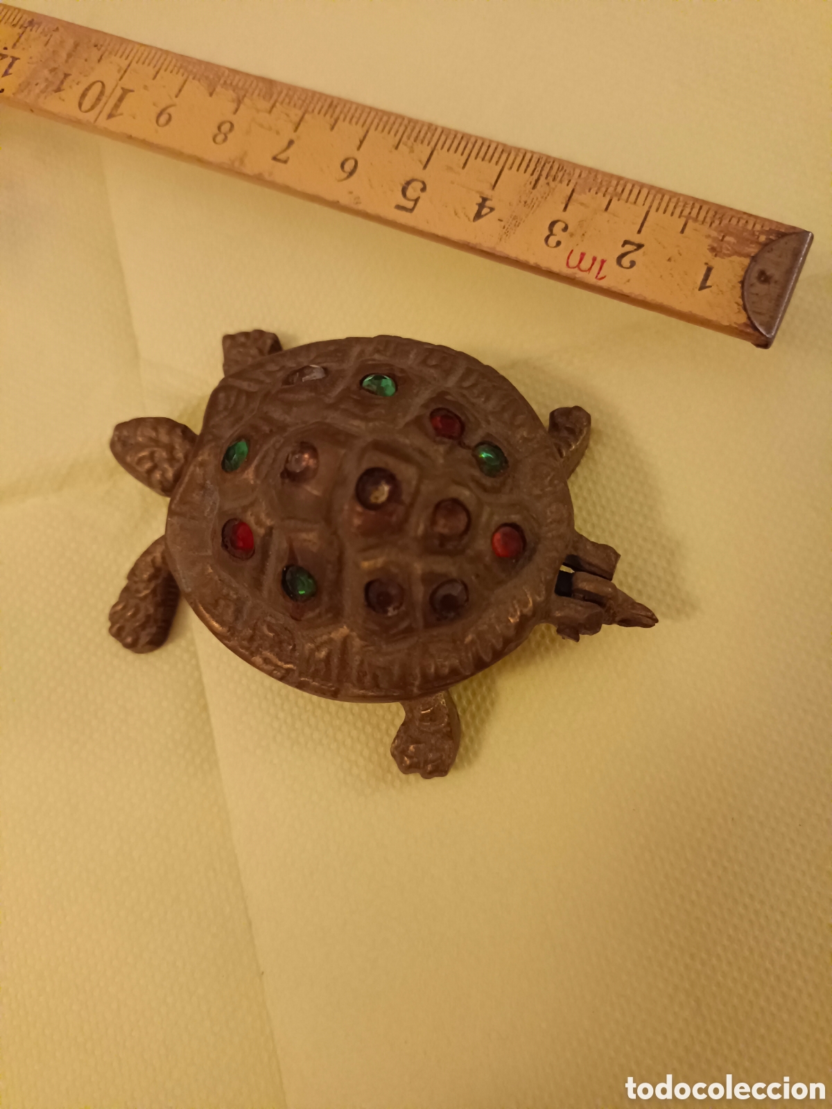 Antig&uuml;edades: Tortuga figura de bronce - Foto 2