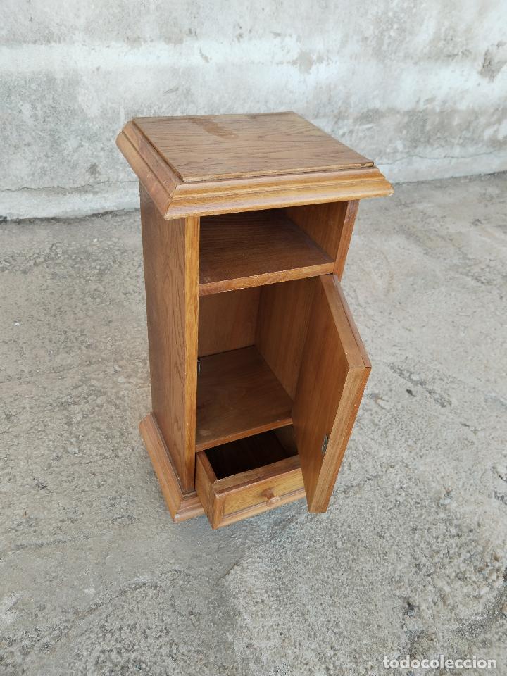 Antig&uuml;edades: peana mesilla de madera - Foto 8