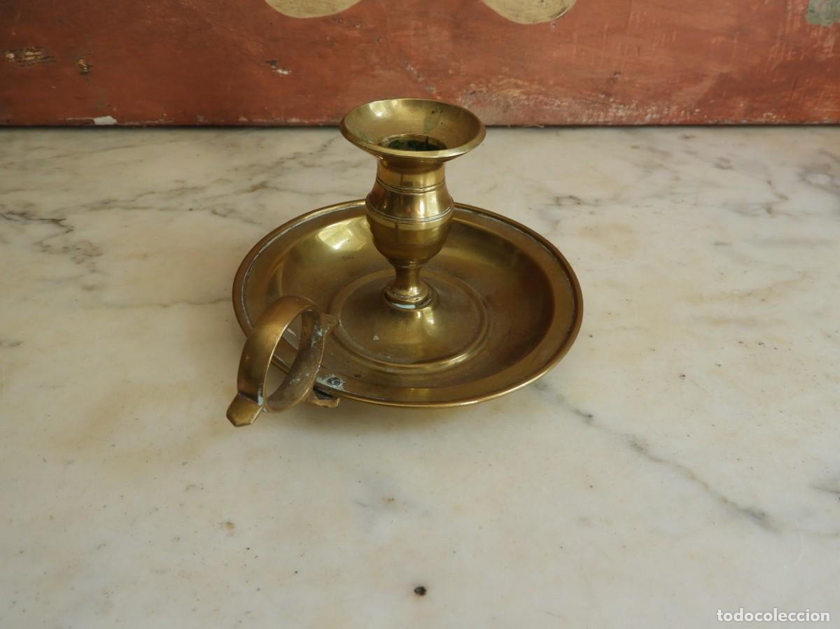 Antig&uuml;edades: ANTIGUA PALMATORIA DE BRONCE DORADO - Foto 3