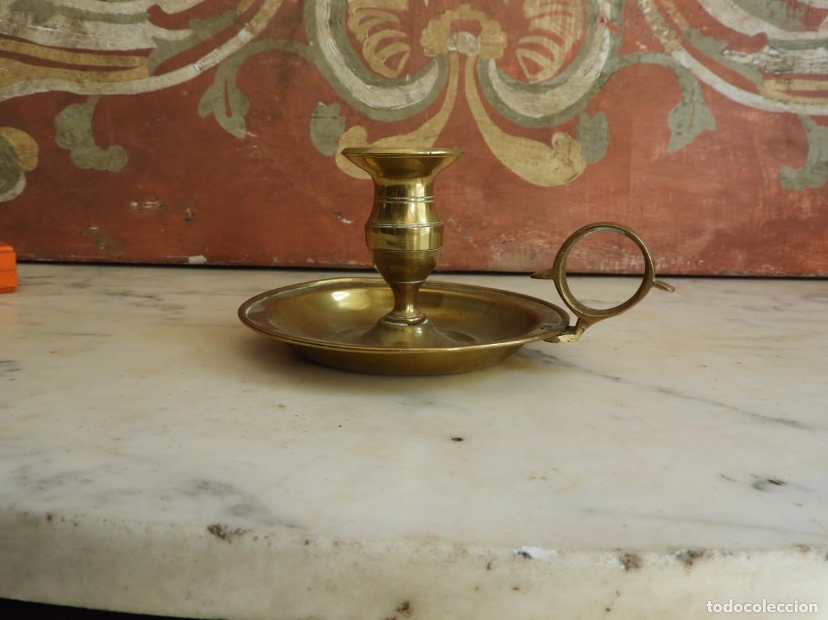 Antig&uuml;edades: ANTIGUA PALMATORIA DE BRONCE DORADO - Foto 5