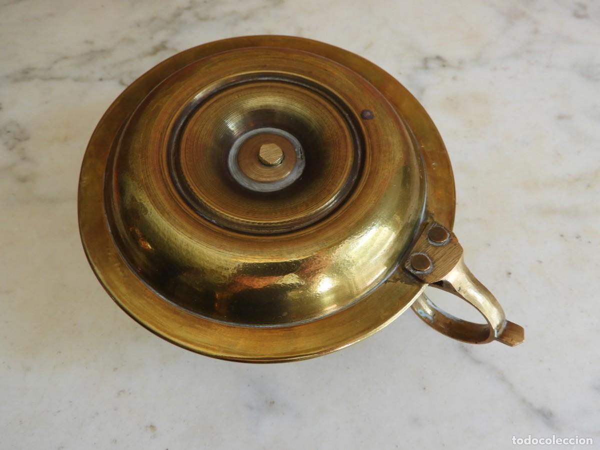 Antig&uuml;edades: ANTIGUA PALMATORIA DE BRONCE DORADO - Foto 6
