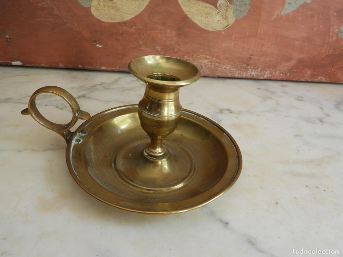 Antig&uuml;edades: ANTIGUA PALMATORIA DE BRONCE DORADO - Foto 7