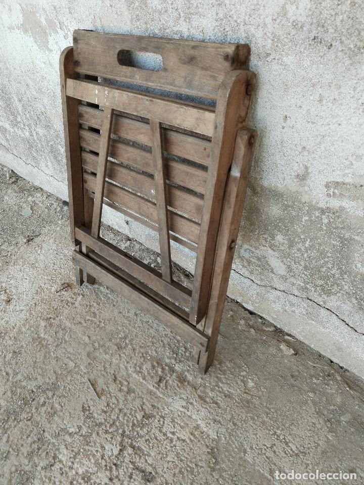 Antig&uuml;edades: antigua silla plegable - Foto 3
