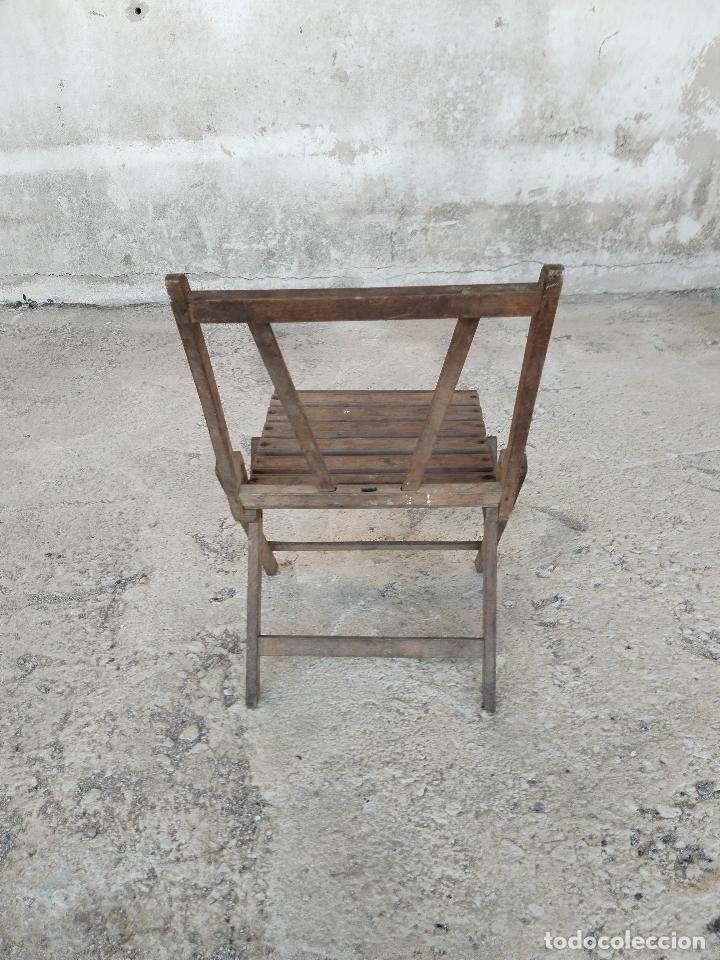 Antig&uuml;edades: antigua silla plegable - Foto 6