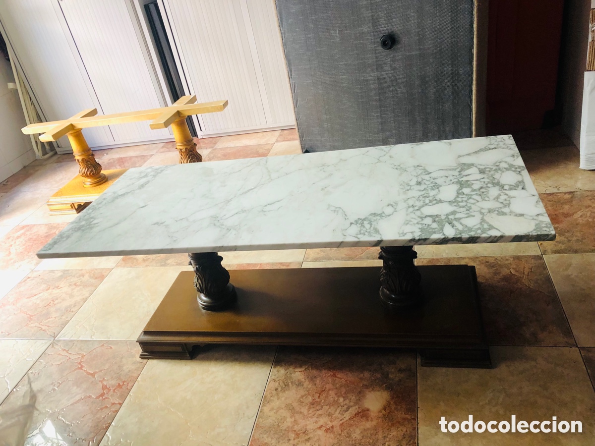 Antig&uuml;edades: 2 Mesas de centro antigua - Foto 6
