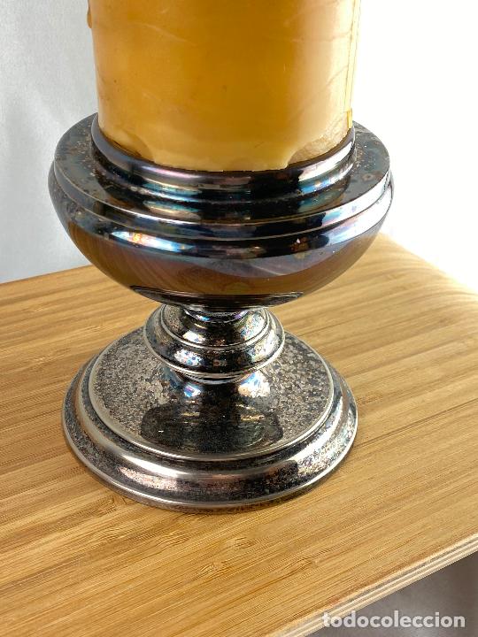 Antig&uuml;edades: CANDELABRO PLATEADO - Foto 2