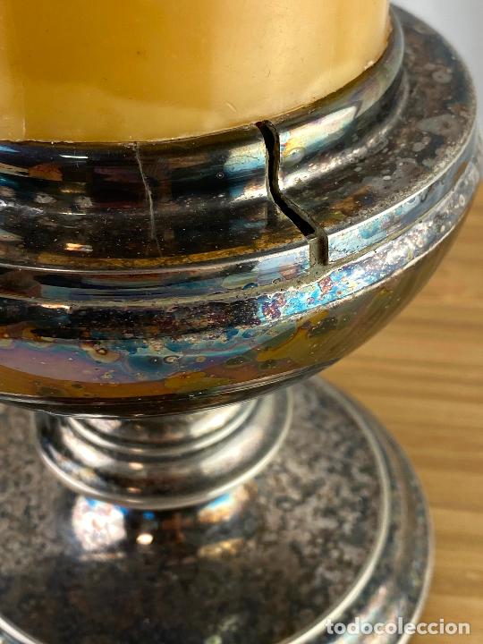 Antig&uuml;edades: CANDELABRO PLATEADO - Foto 3