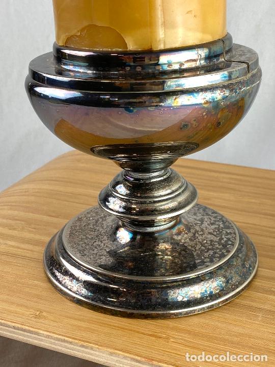 Antig&uuml;edades: CANDELABRO PLATEADO - Foto 4
