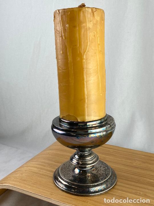Antig&uuml;edades: CANDELABRO PLATEADO - Foto 1