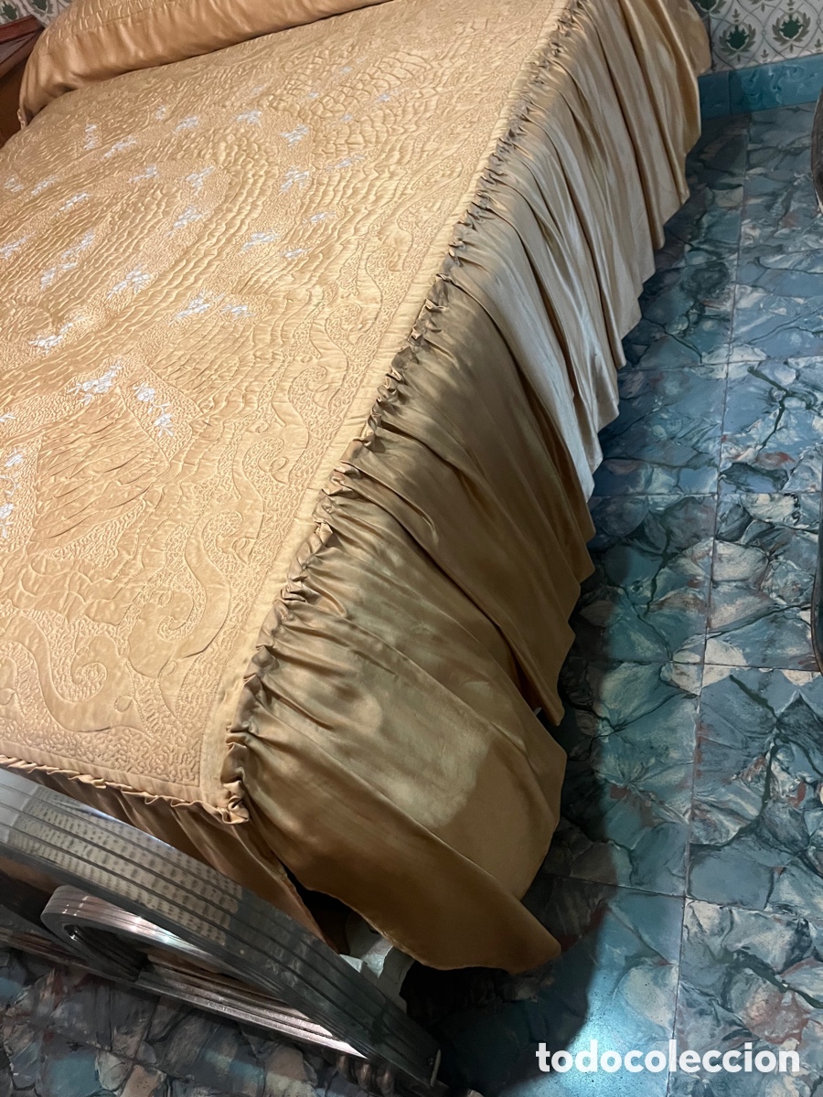Antig&uuml;edades: Colcha de cama de seda - Foto 3