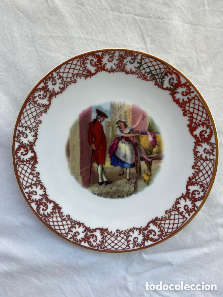 Antig&uuml;edades: Set de platos de porcelana - Foto 2
