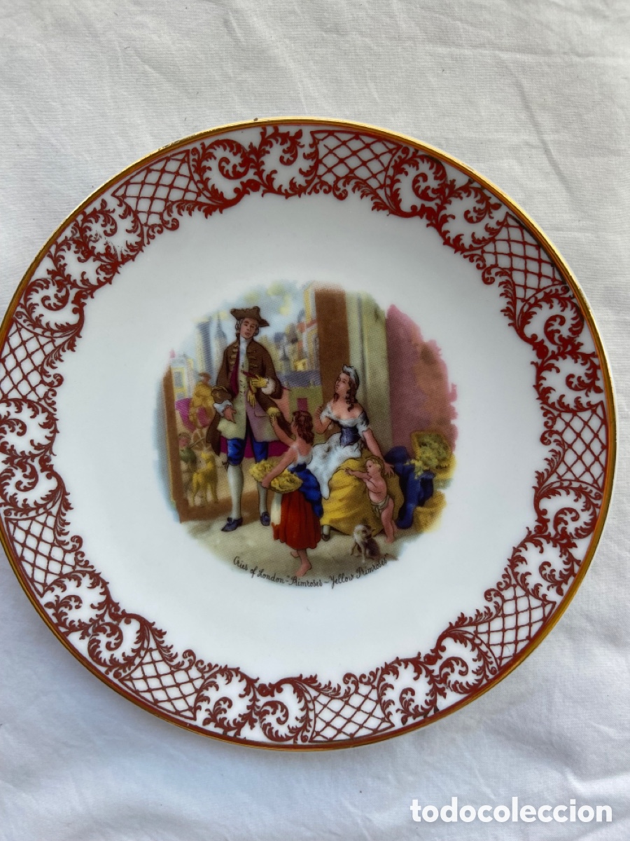 Antig&uuml;edades: Set de platos de porcelana - Foto 5