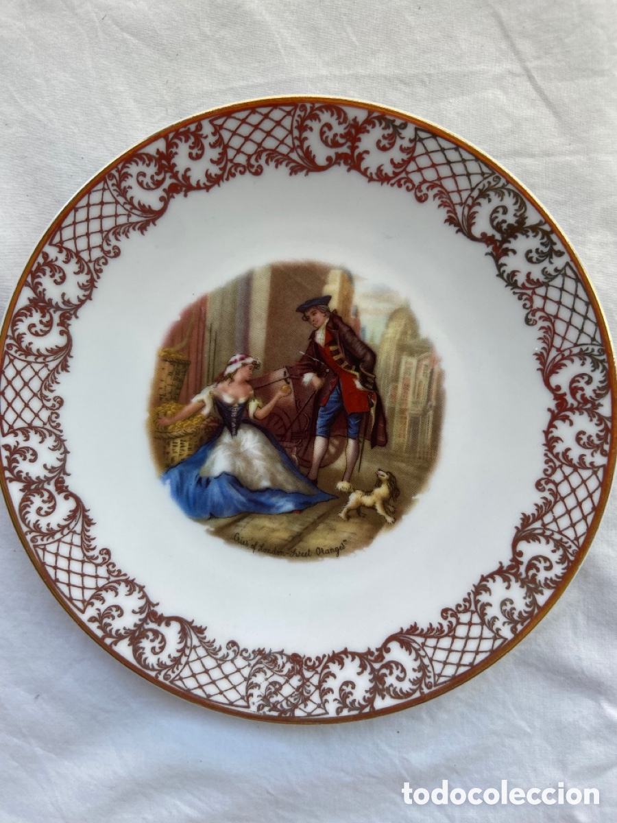 Antig&uuml;edades: Set de platos de porcelana - Foto 7