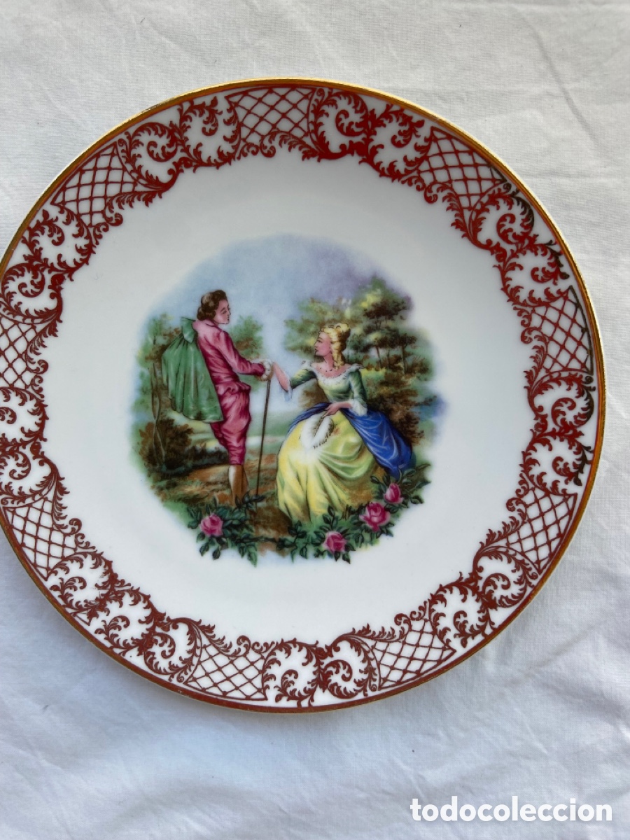 Antig&uuml;edades: Set de platos de porcelana - Foto 11