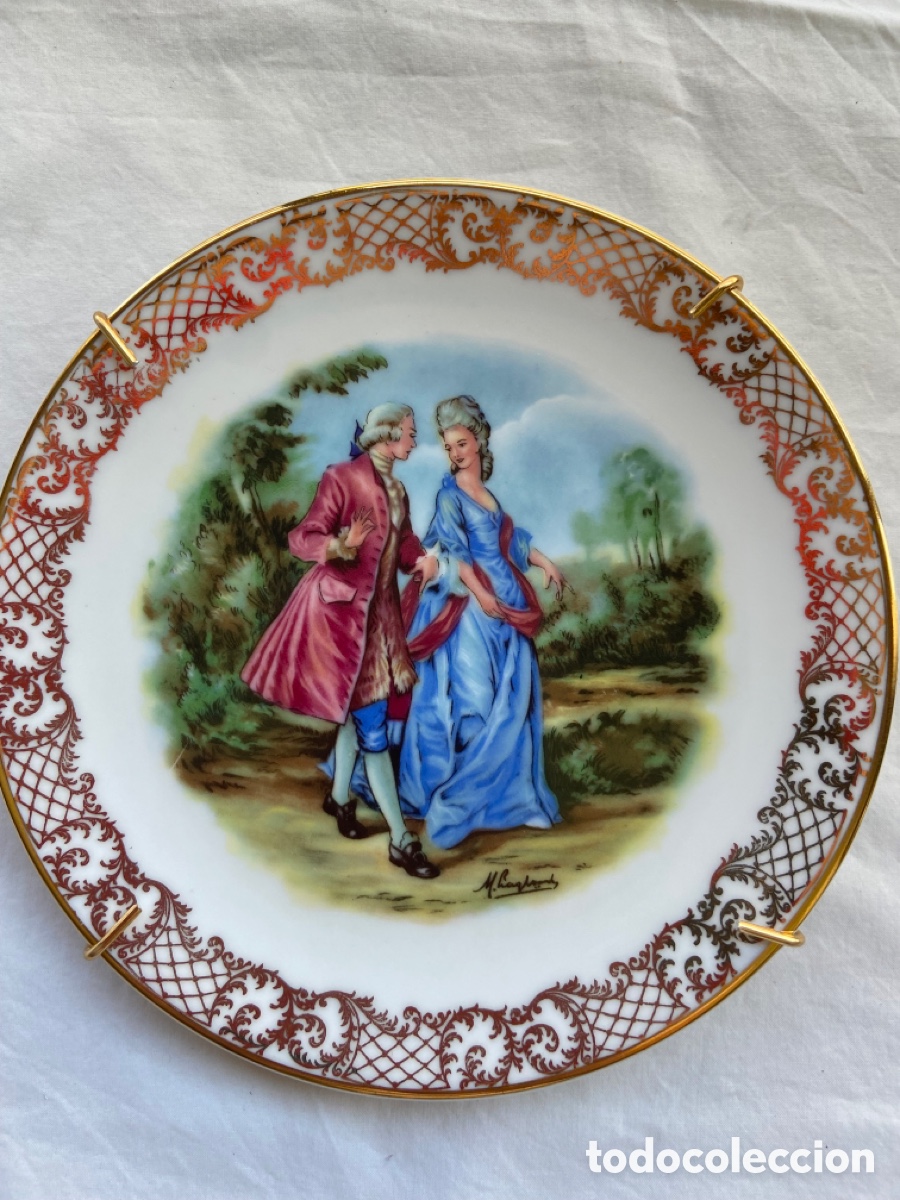 Antig&uuml;edades: Set de platos de porcelana - Foto 19