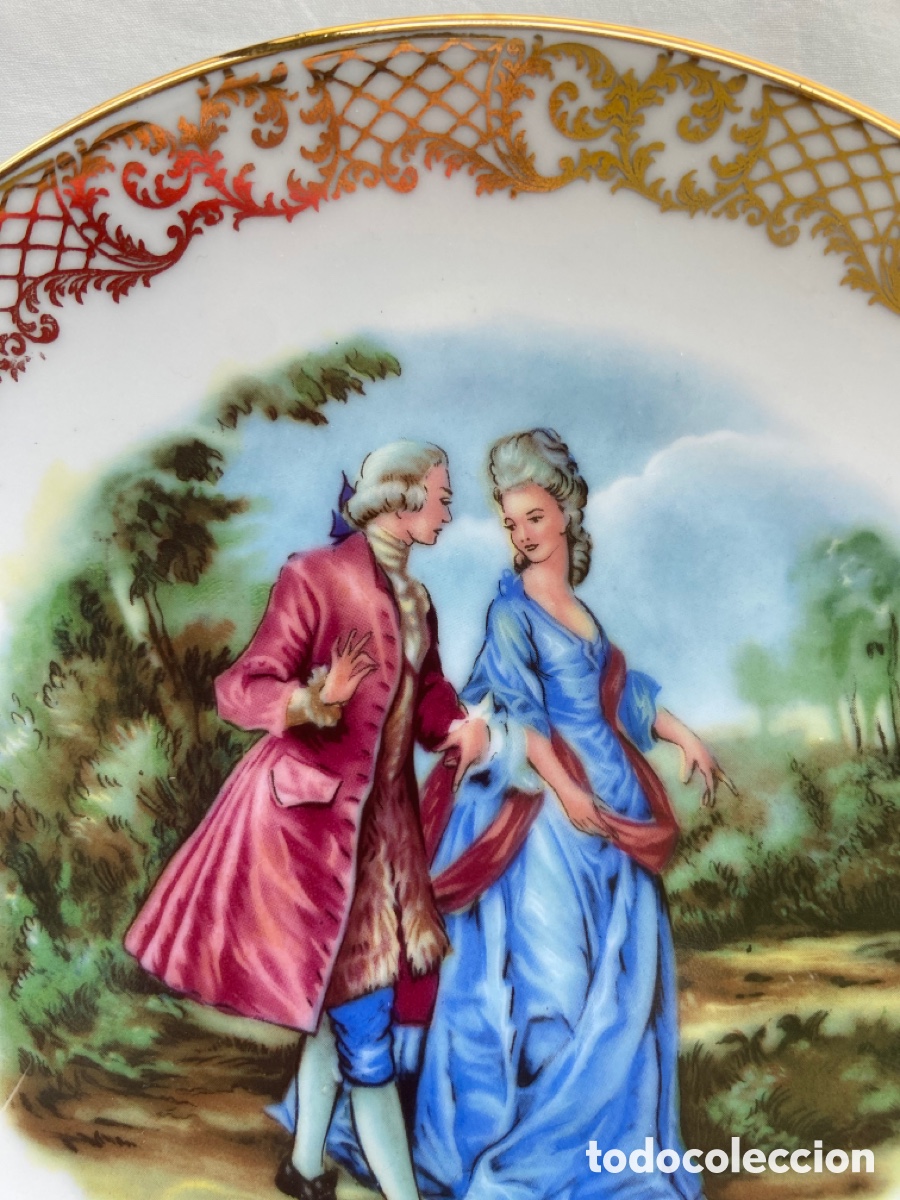 Antig&uuml;edades: Set de platos de porcelana - Foto 20