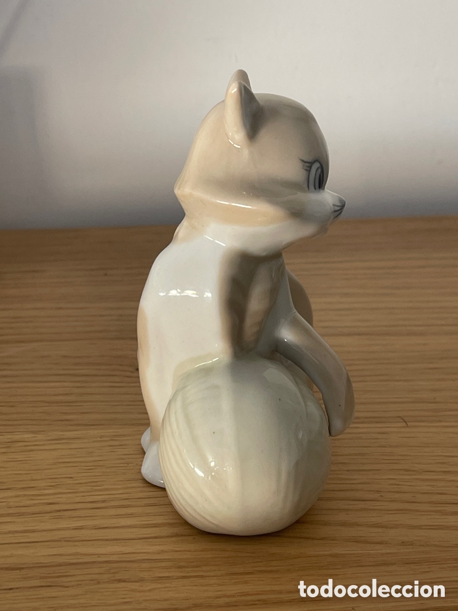 Antig&uuml;edades: Gato de Porcelana - Foto 3