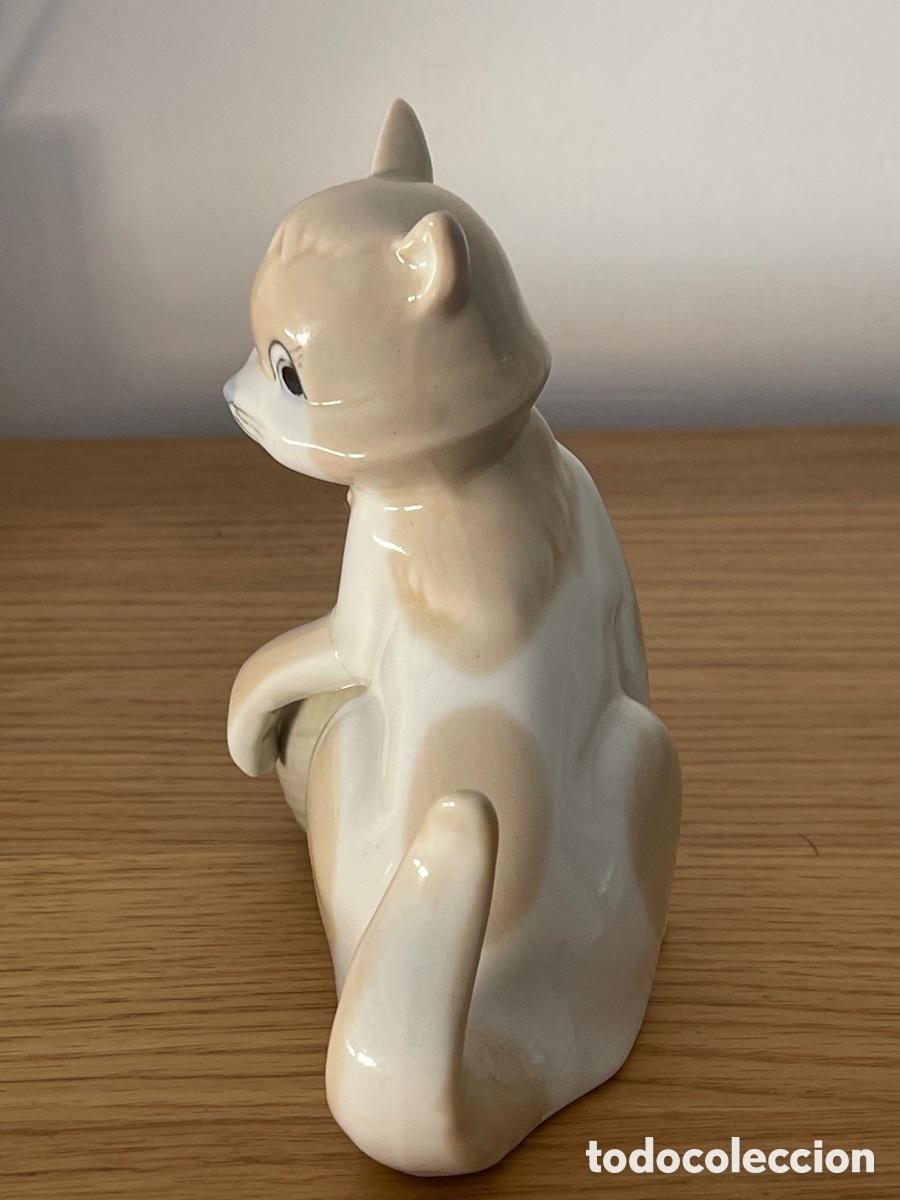 Antig&uuml;edades: Gato de Porcelana - Foto 4