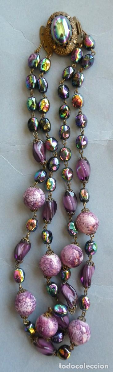 Antig&uuml;edades: ANTIGUO COLLAR DE CRISTAL - Foto 2