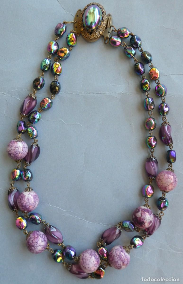 Antig&uuml;edades: ANTIGUO COLLAR DE CRISTAL - Foto 3