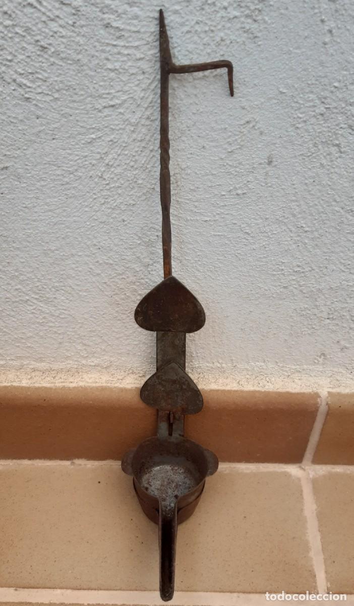 Antig&uuml;edades: CANDIL ANTIGUO COMPLETO - Foto 1