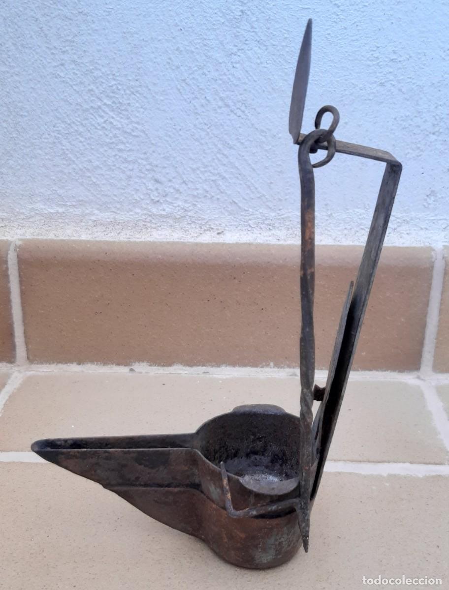 Antig&uuml;edades: CANDIL ANTIGUO COMPLETO - Foto 2