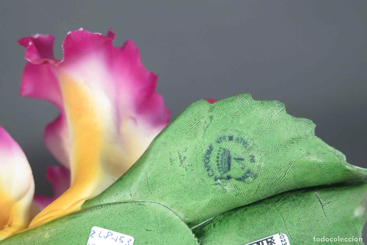 Antig&uuml;edades: FLOR DE PORCELANA. CAPODIMONTE - Foto 4