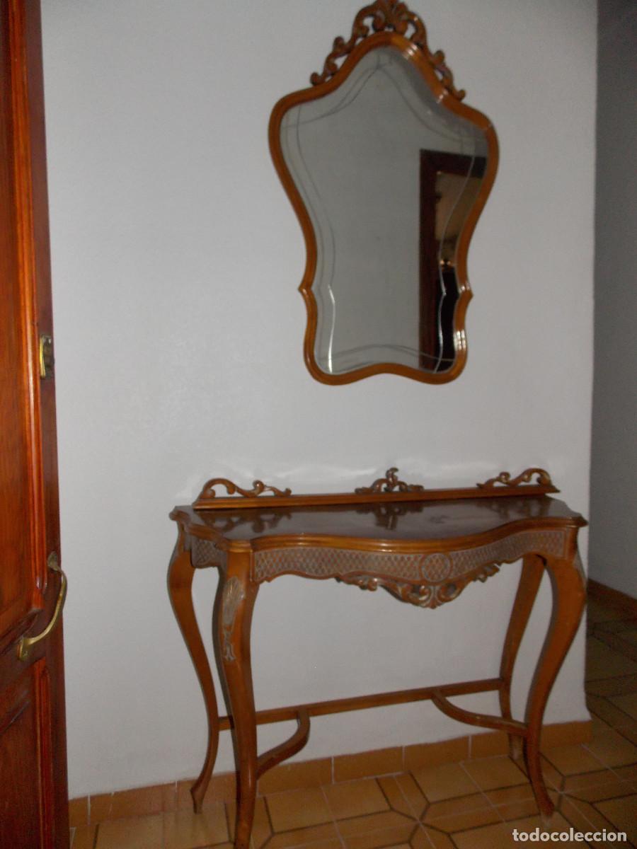 Antig&uuml;edades: Consola con espejo - Foto 1