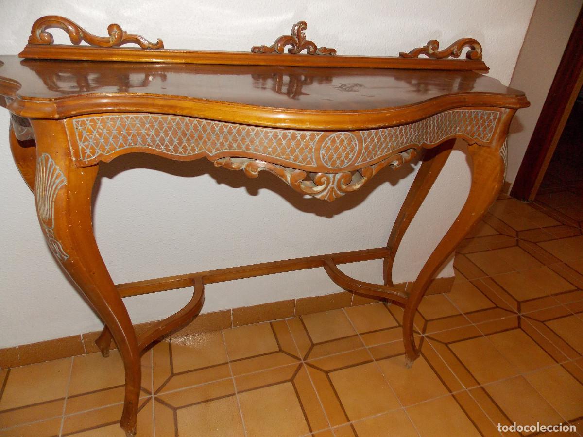 Antig&uuml;edades: Consola con espejo - Foto 4