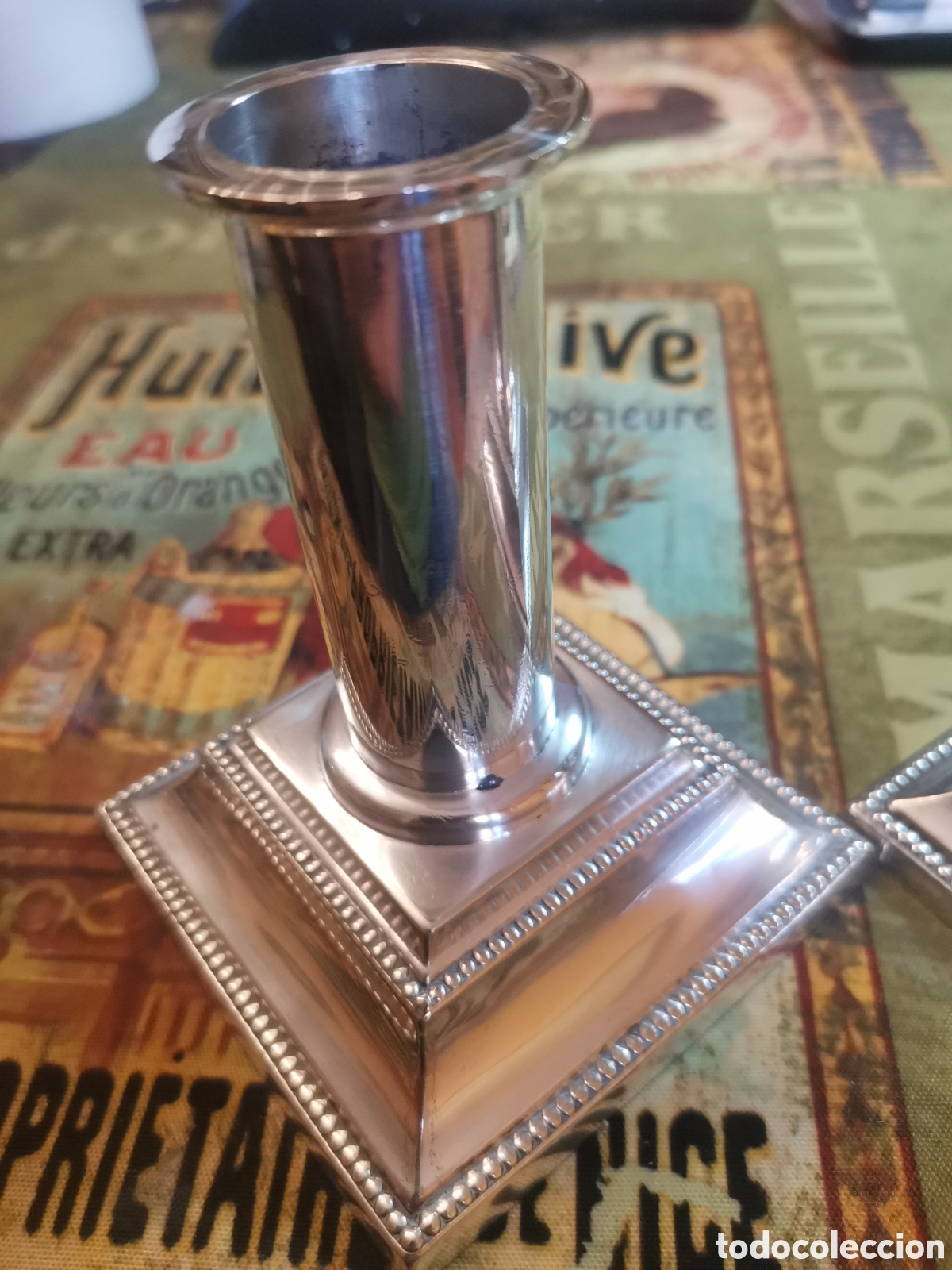 Antig&uuml;edades: Pareja de candelabros - Foto 2