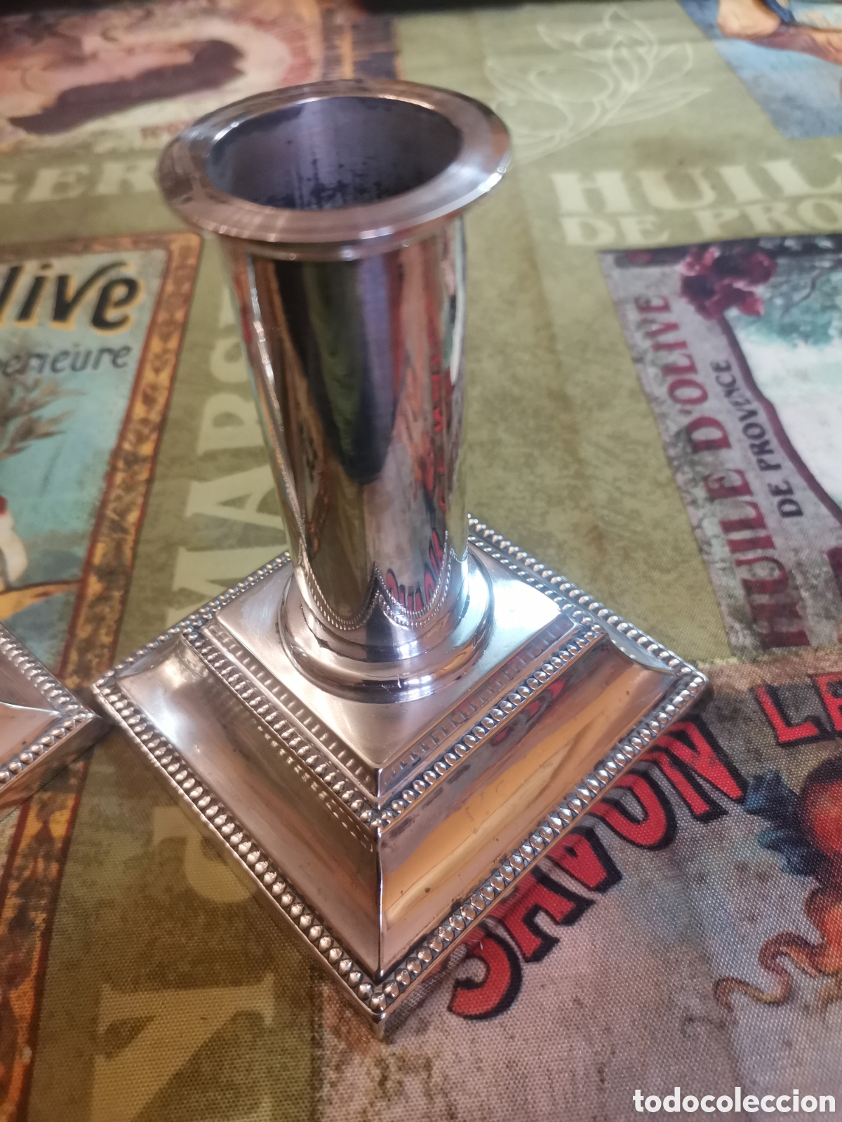 Antig&uuml;edades: Pareja de candelabros - Foto 3