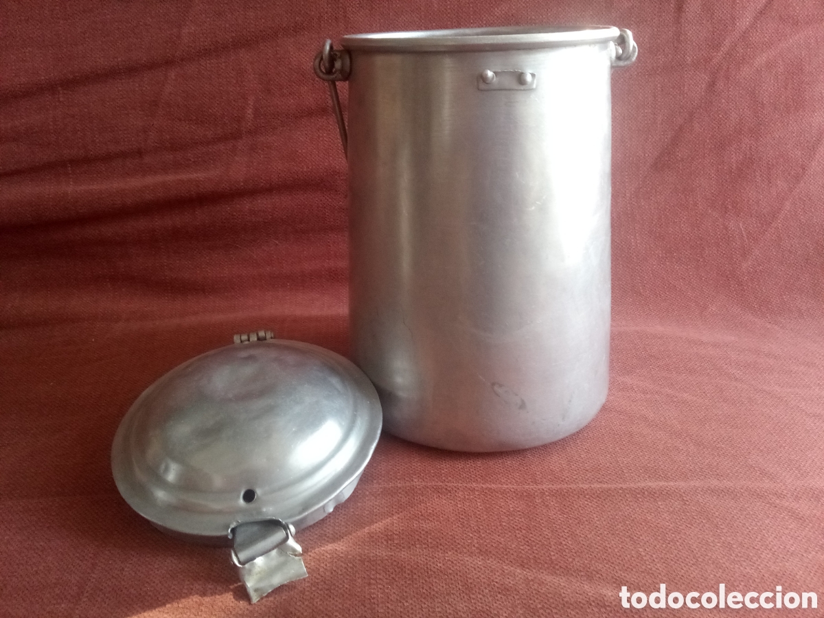 Antig&uuml;edades: DOS LECHERAS DE ALUMINIO - Foto 7