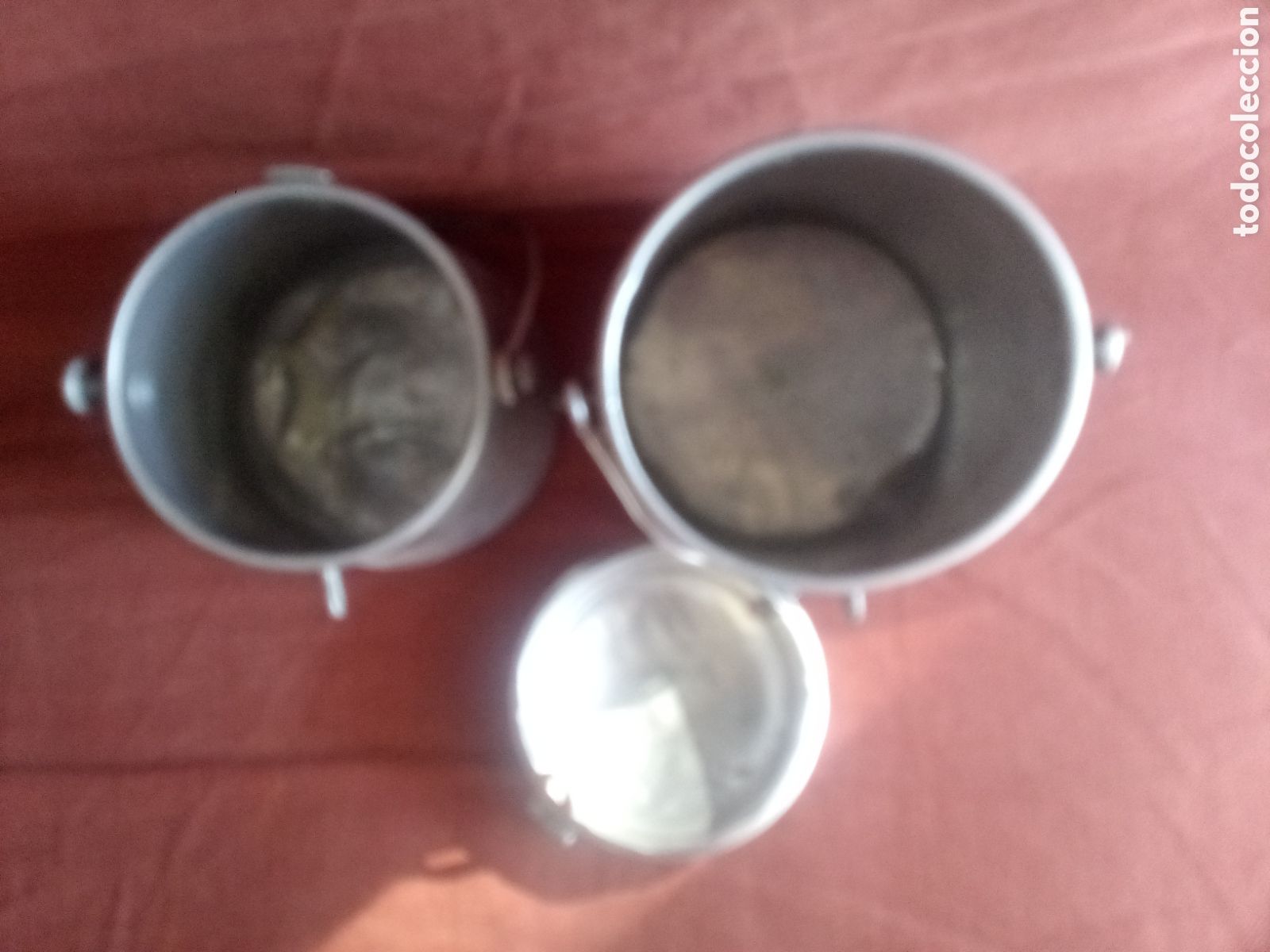 Antig&uuml;edades: DOS LECHERAS DE ALUMINIO - Foto 8