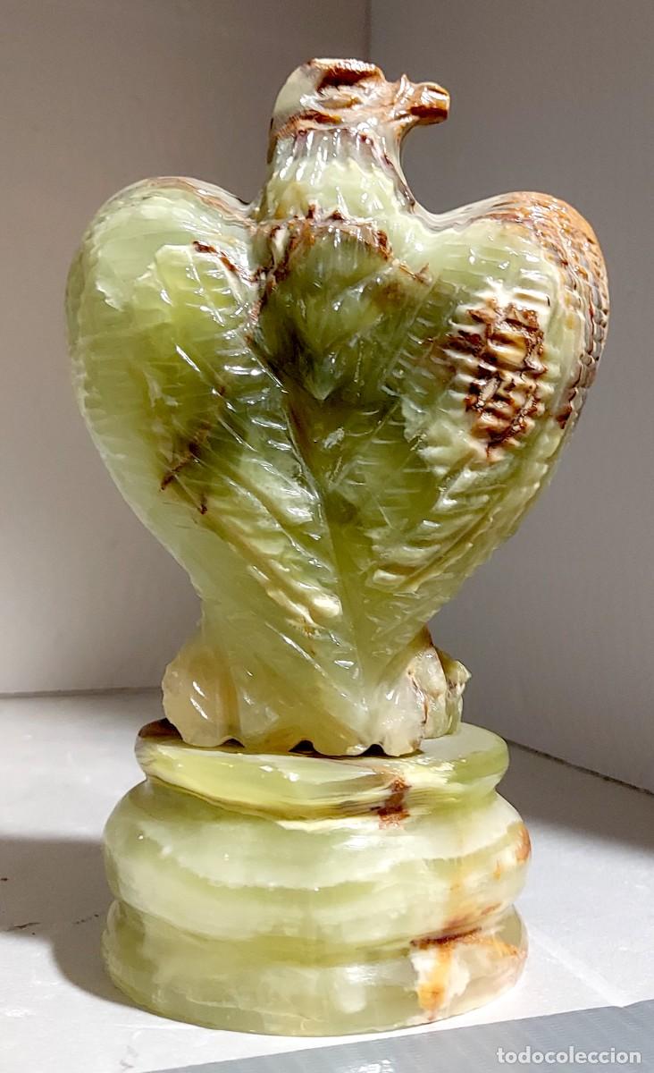 Antig&uuml;edades: NUMULITE LAV* Escultura &Aacute;guila imperial de &oacute;nice onix 18 cm altura aproximadamente